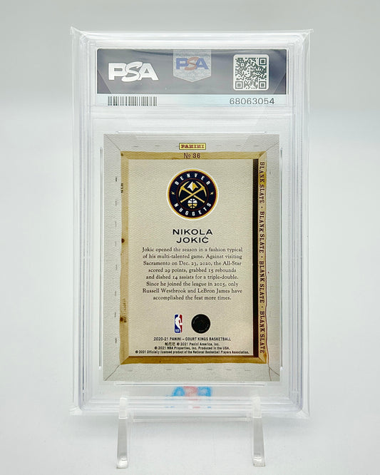 Panini Court Kings Blank Slate Nikola Jokic Gem Mint PSA 10