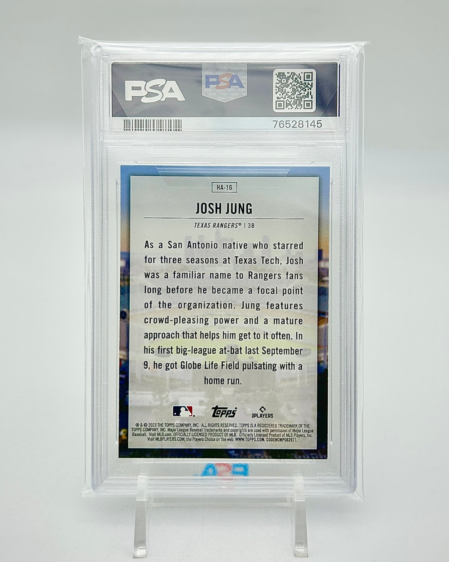 2023 Topps Josh Jung Home Field Advantage
