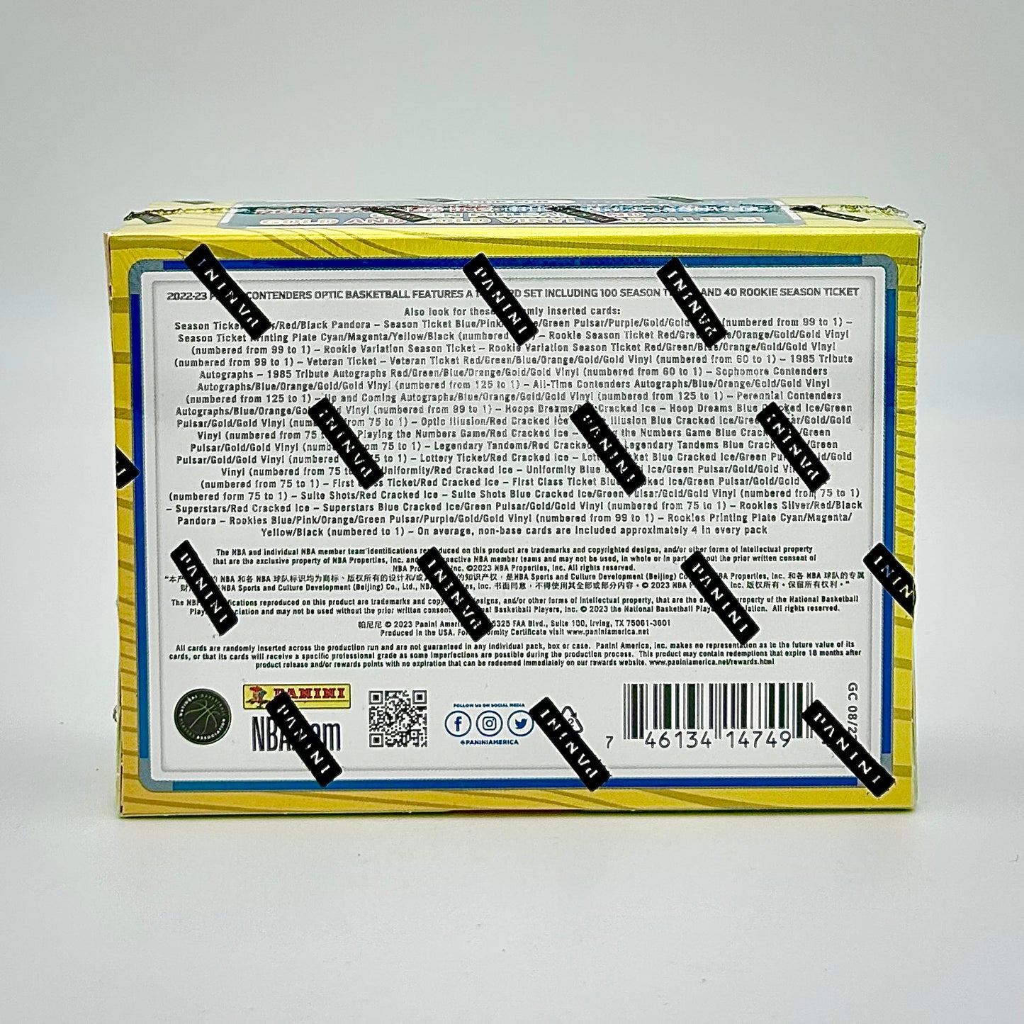 2022-23 Panini Contenders Optic Basketball Hobby Box