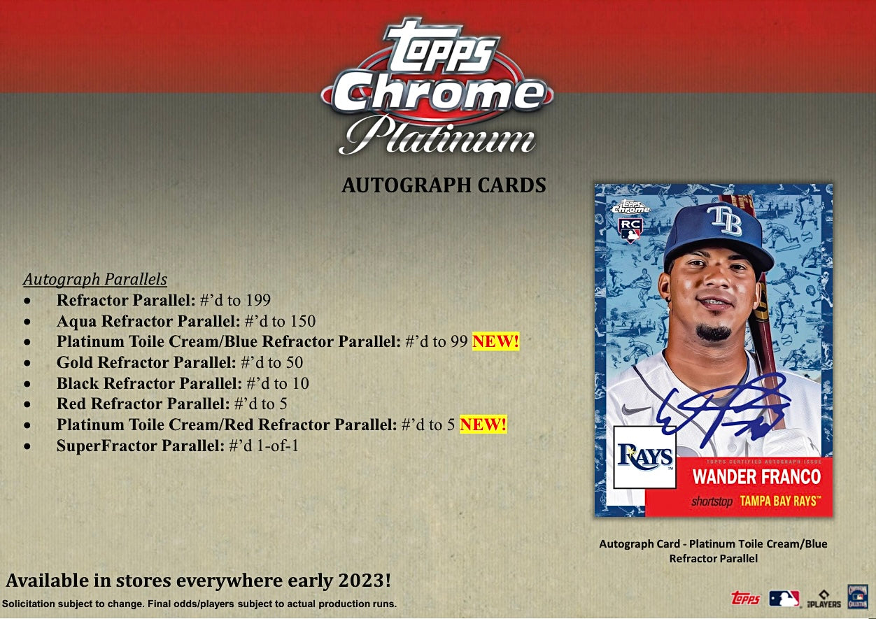 2022 Topps Chrome Platinum Baseball Value Box