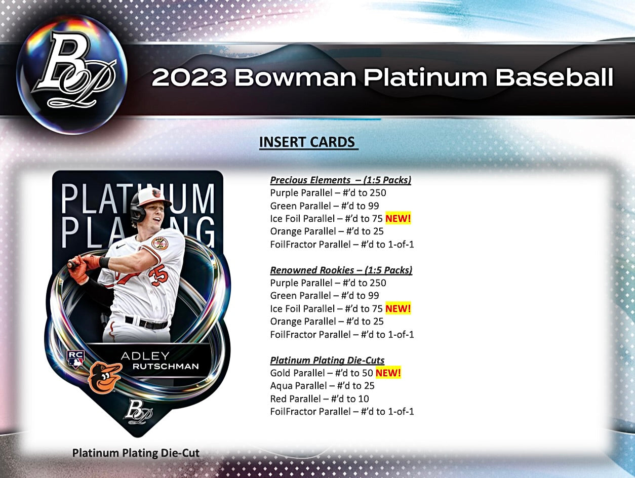 2023 Bowman Platinum Baseball Monster Box