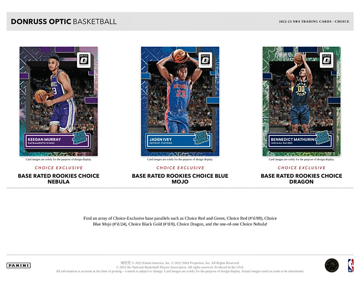2022-23 Panini Donruss Optic Basketball Choice Box