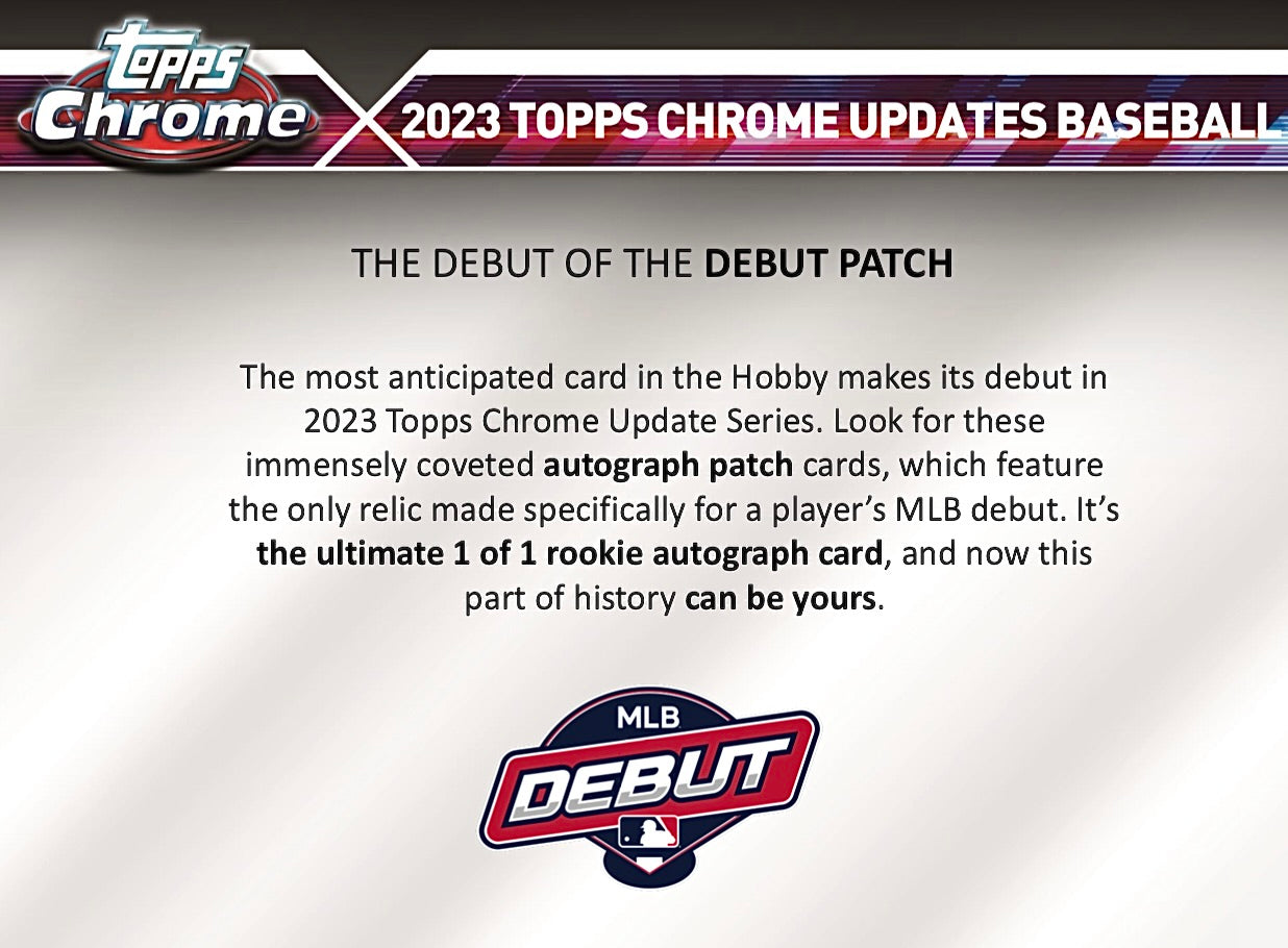 2023 Topps Chrome Update Baseball Hobby Sealed Case (6 boxes)
