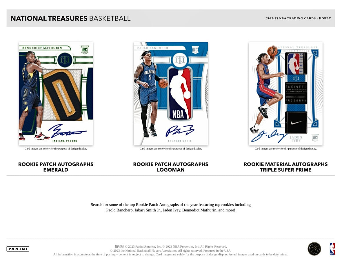 2022-23 Panini National Treasures Basketball Hobby Box