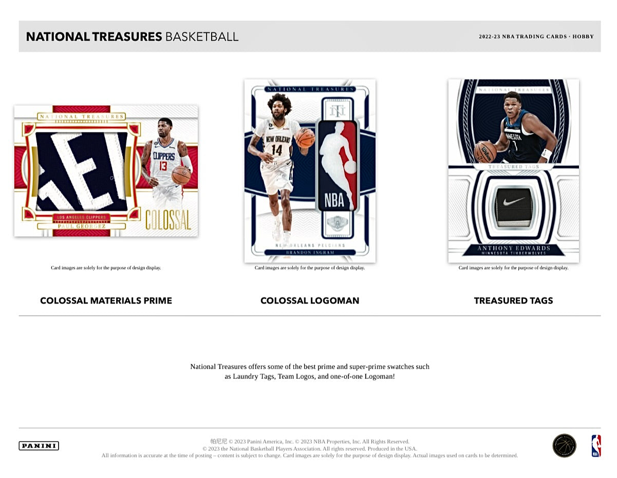 2022-23 Panini National Treasures Basketball Hobby Box