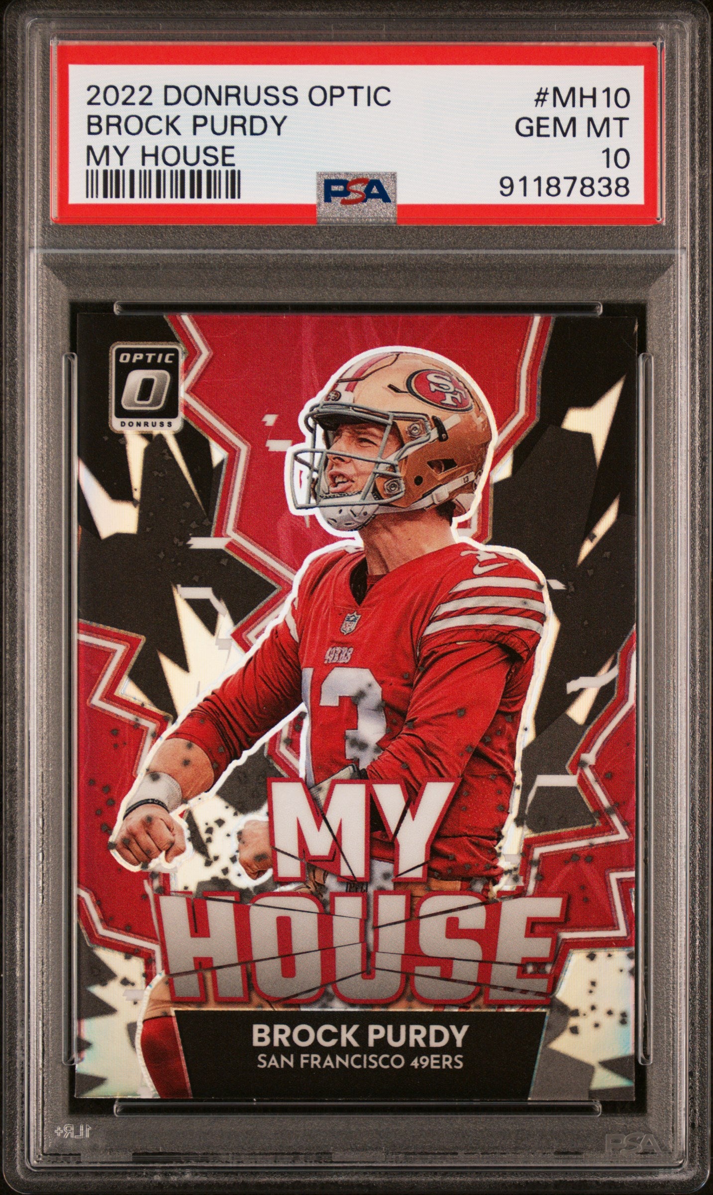 2022 Panini Donruss Optic My House Brock Purdy #MH-10 PSA 10