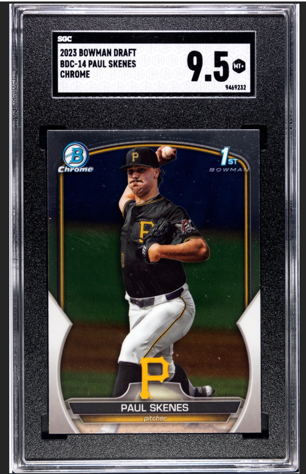 2023 Bowman Draft Chrome Paul Skenes #BDC14 SGC 9.5