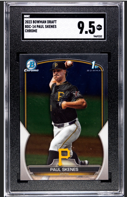 2023 Bowman Draft Chrome Paul Skenes #BDC14 SGC 9.5