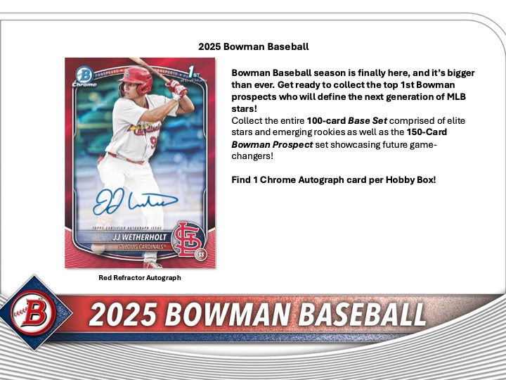 2025 Bowman Baseball Hobby