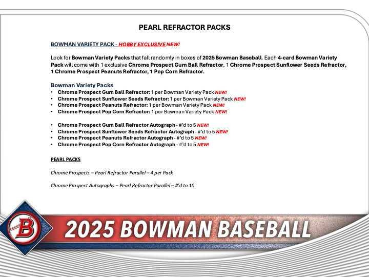 2025 Bowman Baseball Hobby