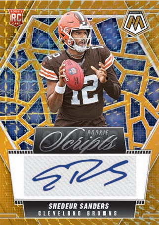 2025 Panini Mosaic Football Rookie Scripts Shedeur Sanders