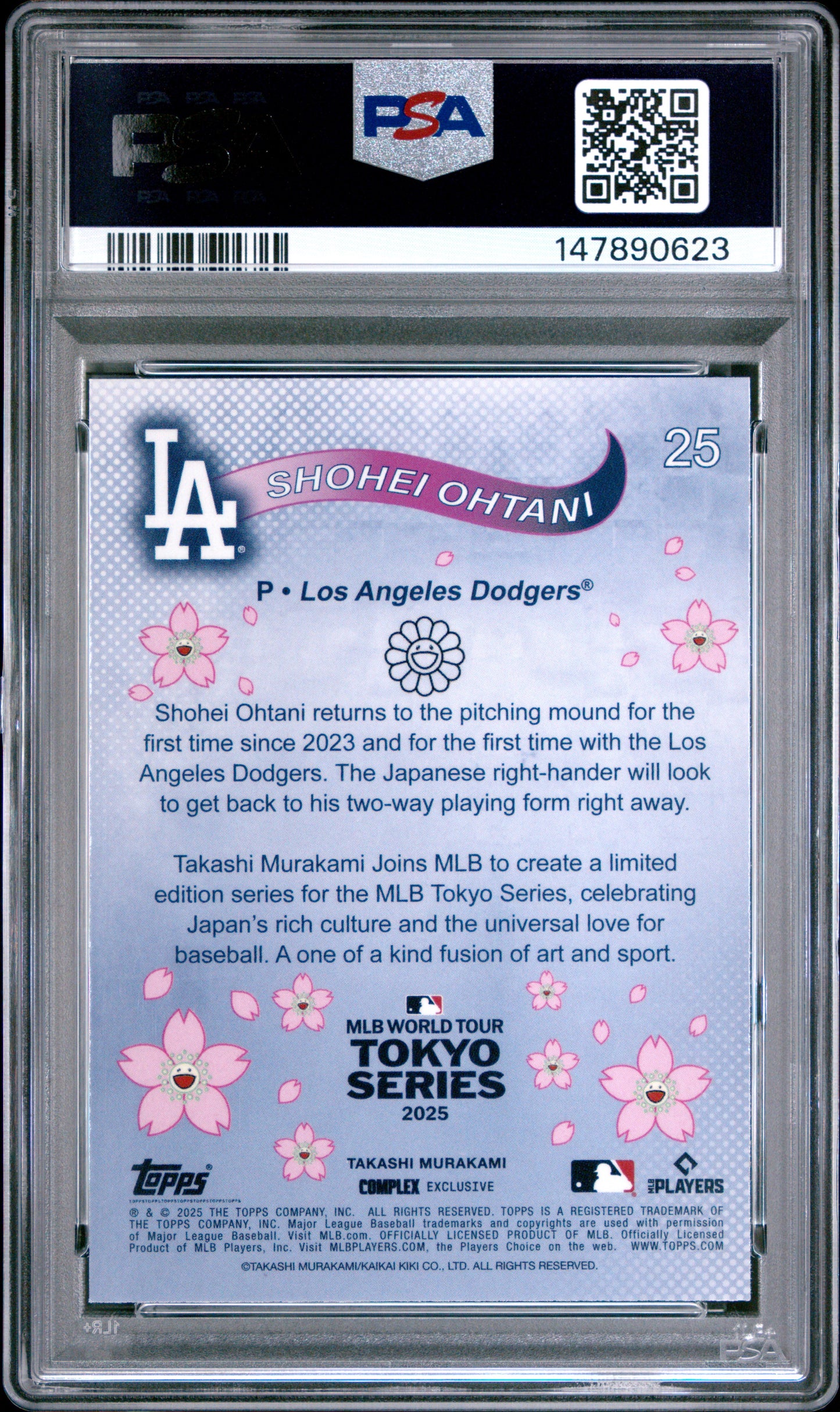 2025 Topps Murakami Tokyo Series #25 Shohei Ohtani PSA 9