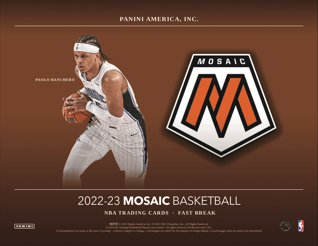 2022-23 Panini Mosaic Basketball Fast Break Box