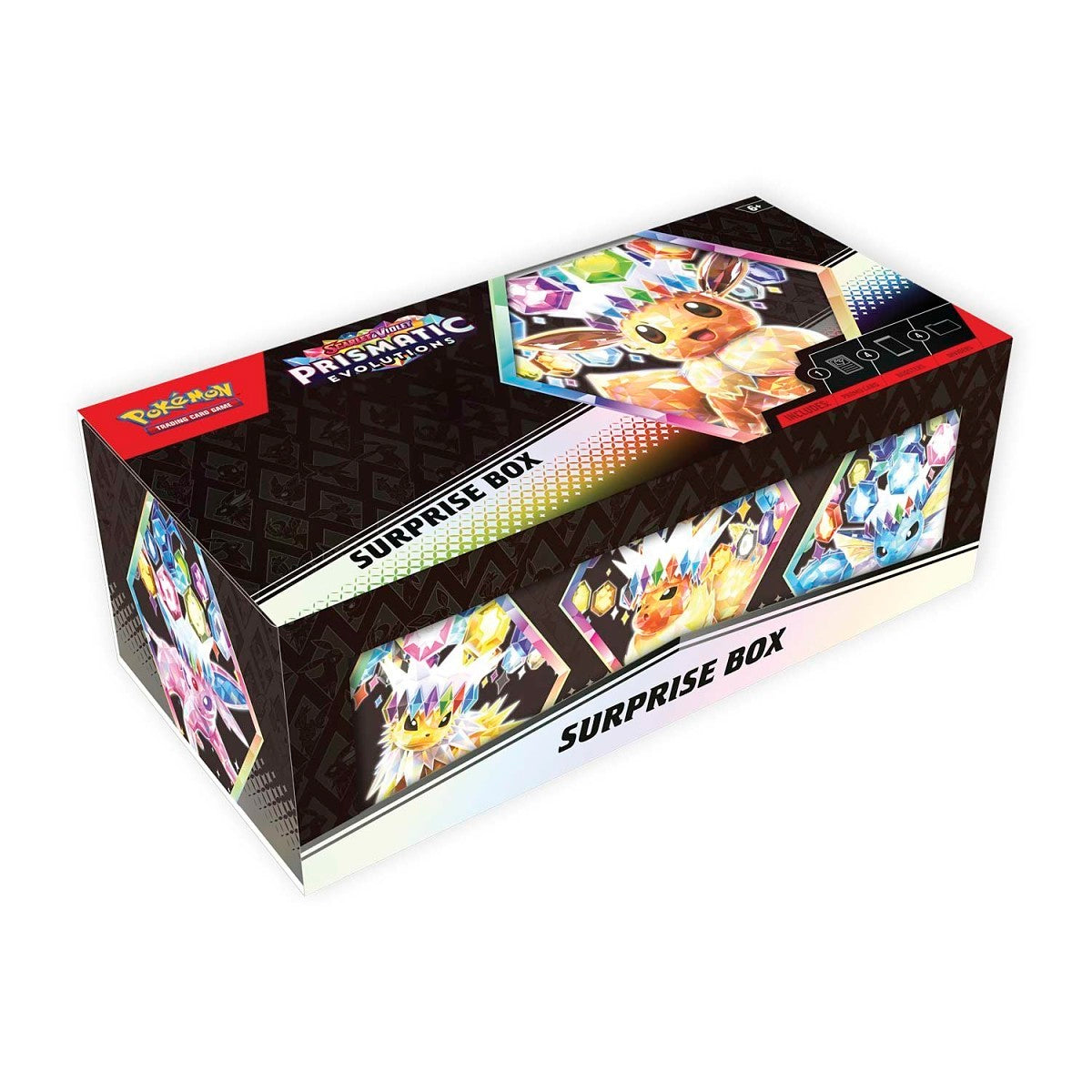 Pokmon SV Prismatic Evolutions Surprise Box Packs & Promos Inside RL Sports Cards Pokmon SV Prismatic Evolutions Surprise Box Packs & Promos Inside RL Sports Cards