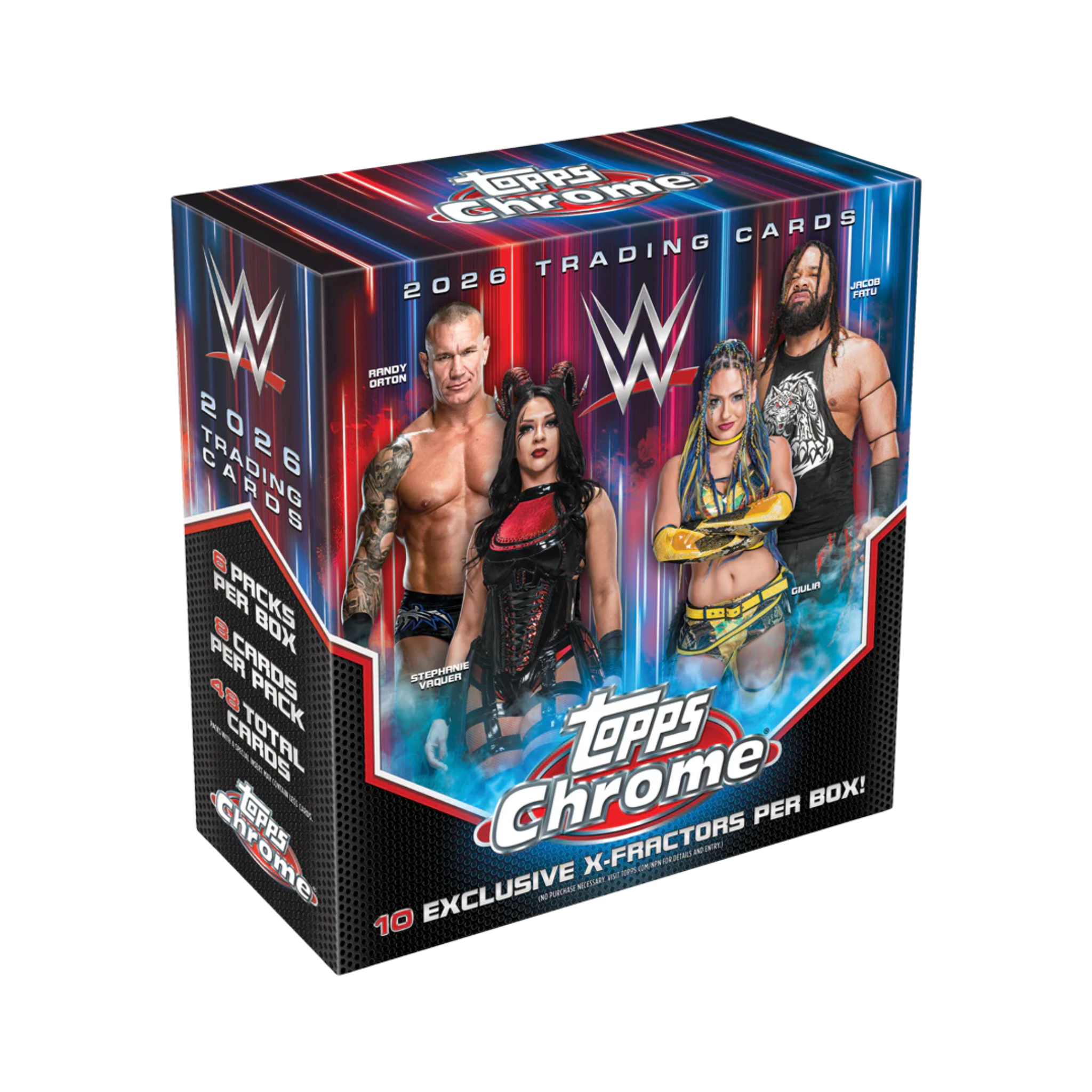 2026 Topps Chrome WWE Mega Box | 10 Exclusive X-Fractors | Shop