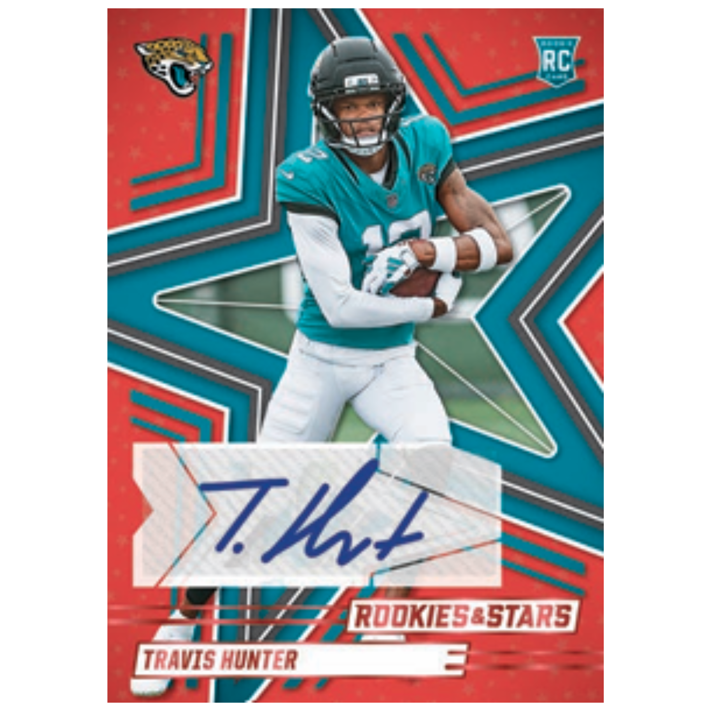 2025 Panini Rookies & Stars Football Rookie Signature Red Travis Hunter