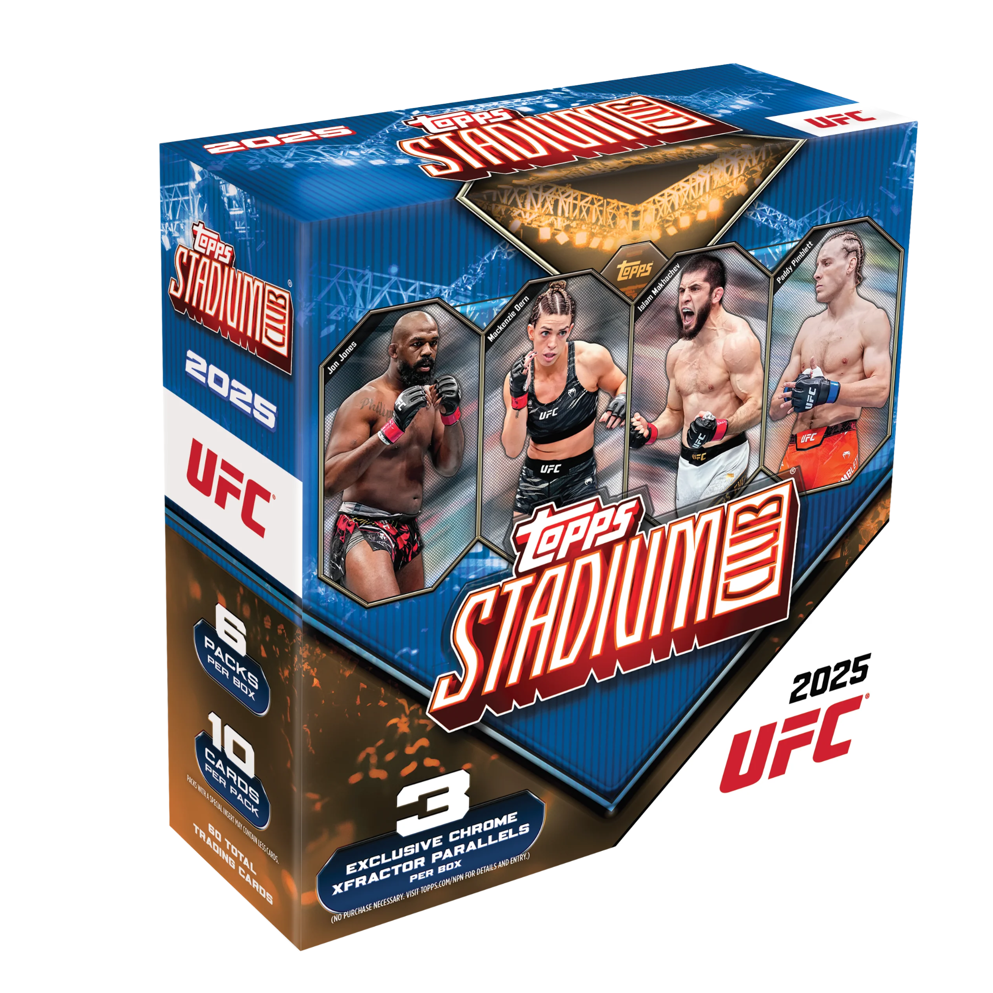2025 Topps Stadium Club UFC Mega Box - X-Fractors & Orange Foil