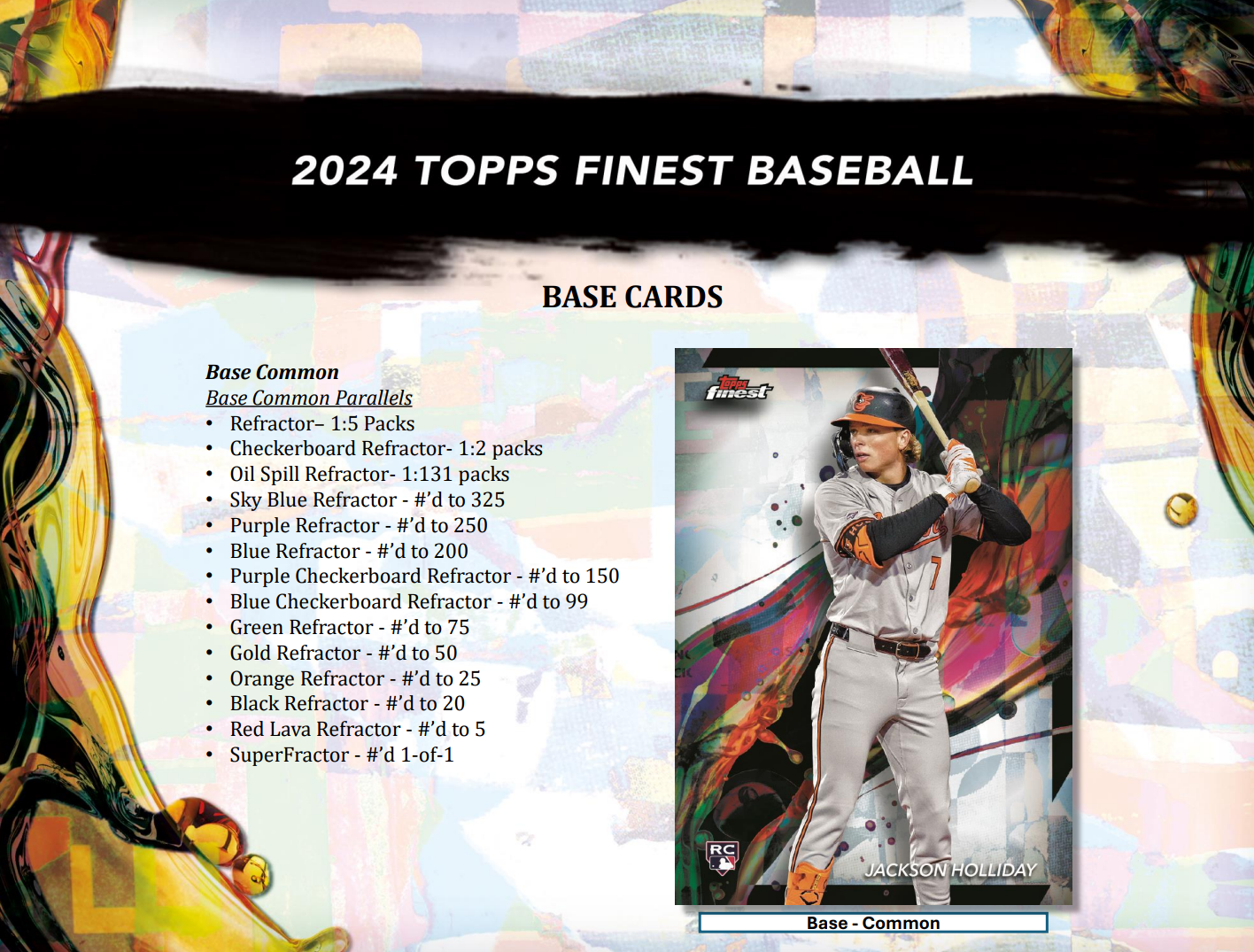 2024 Topps Finest Baseball Hobby Box