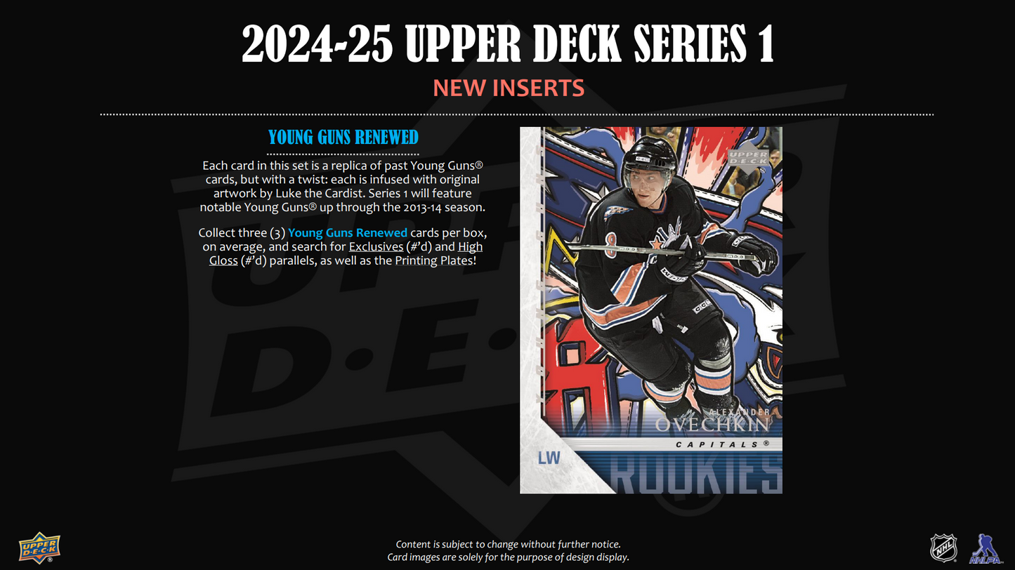 2024-25 Upper Deck Series 1 Hockey Hobby Box