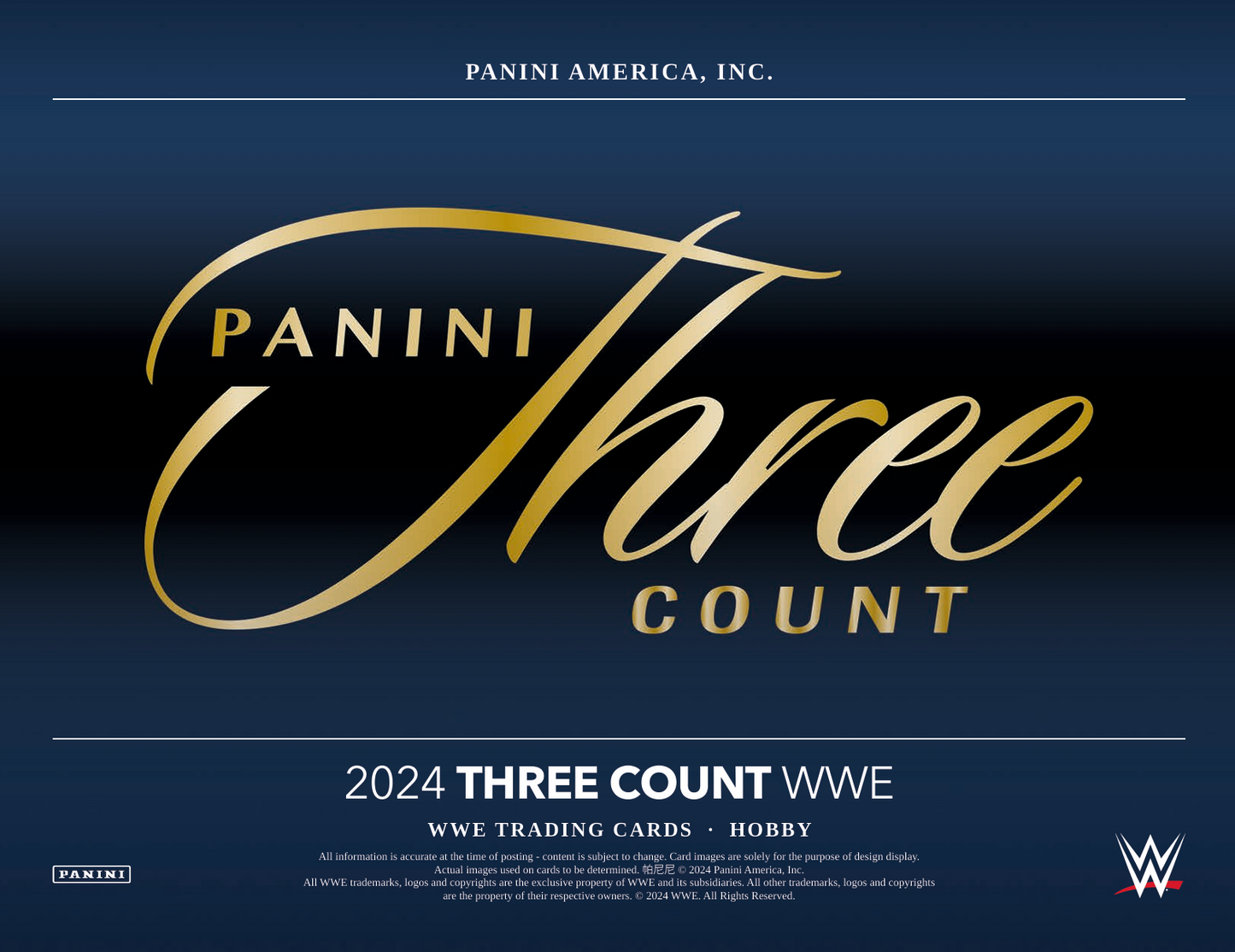 2024 Panini Three Count WWE Hobby Box