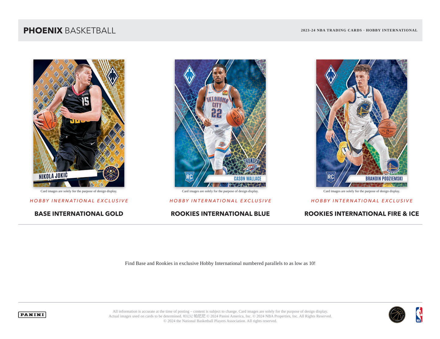 2023-24 Panini Phoenix Basketball Hobby International Box