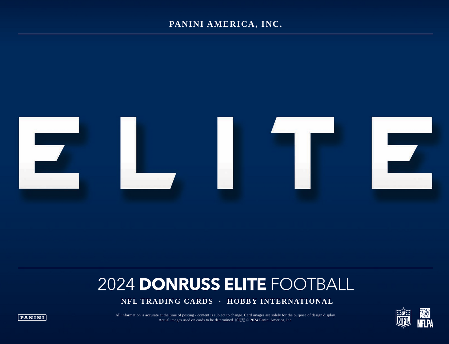 2024 Panini Donruss Elite Football Hobby International Box