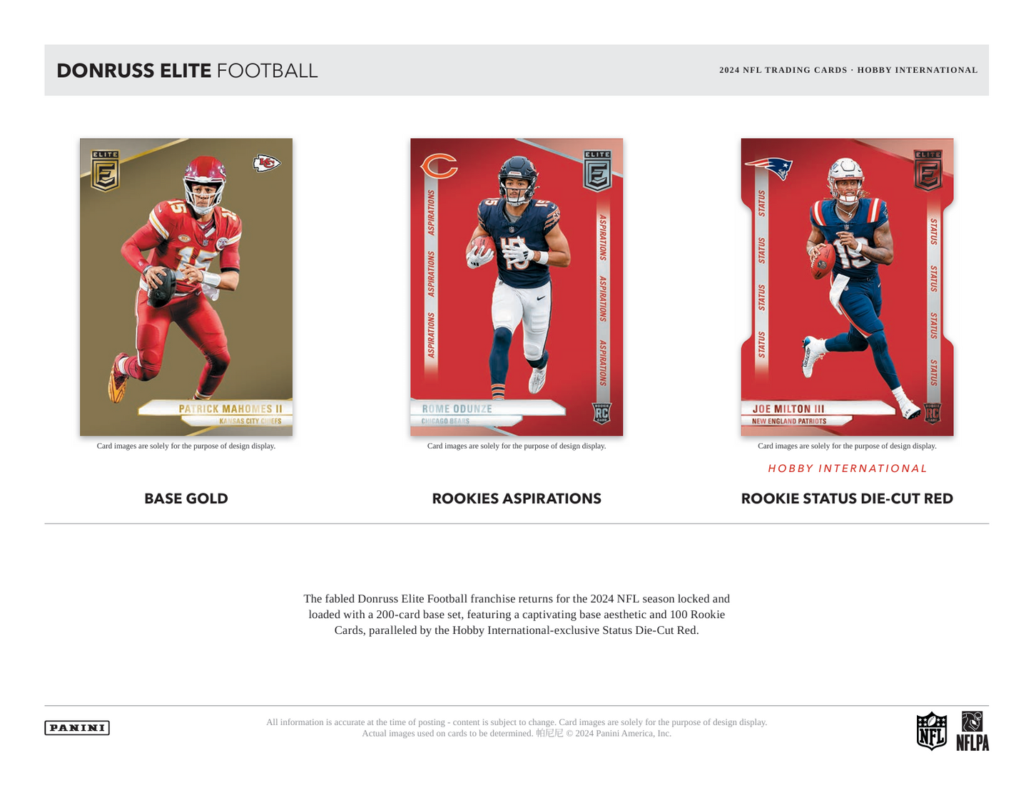 2024 Panini Donruss Elite Football Hobby International Box