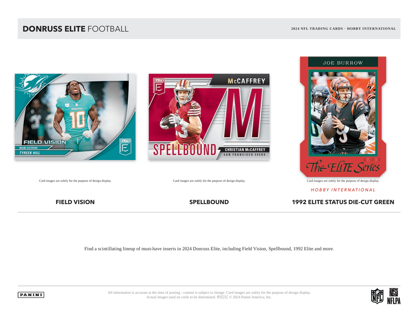 2024 Panini Donruss Elite Football Hobby International Box