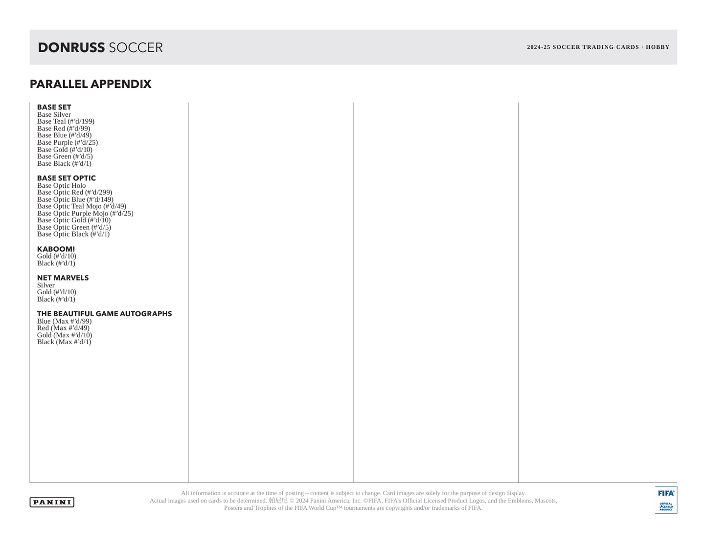 Panini Donruss Soccer