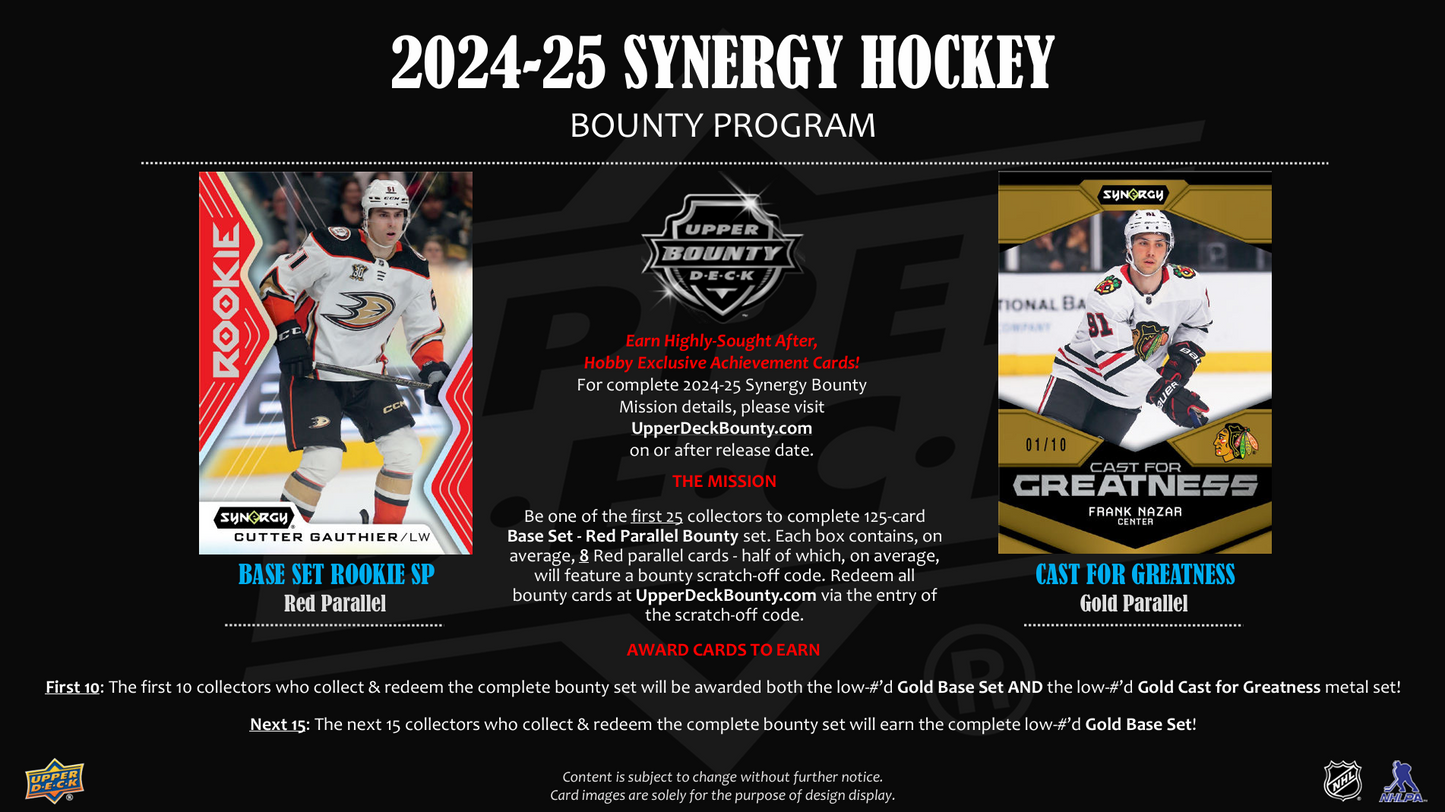 2024-25 Upper Deck Synergy Hockey Hobby Box