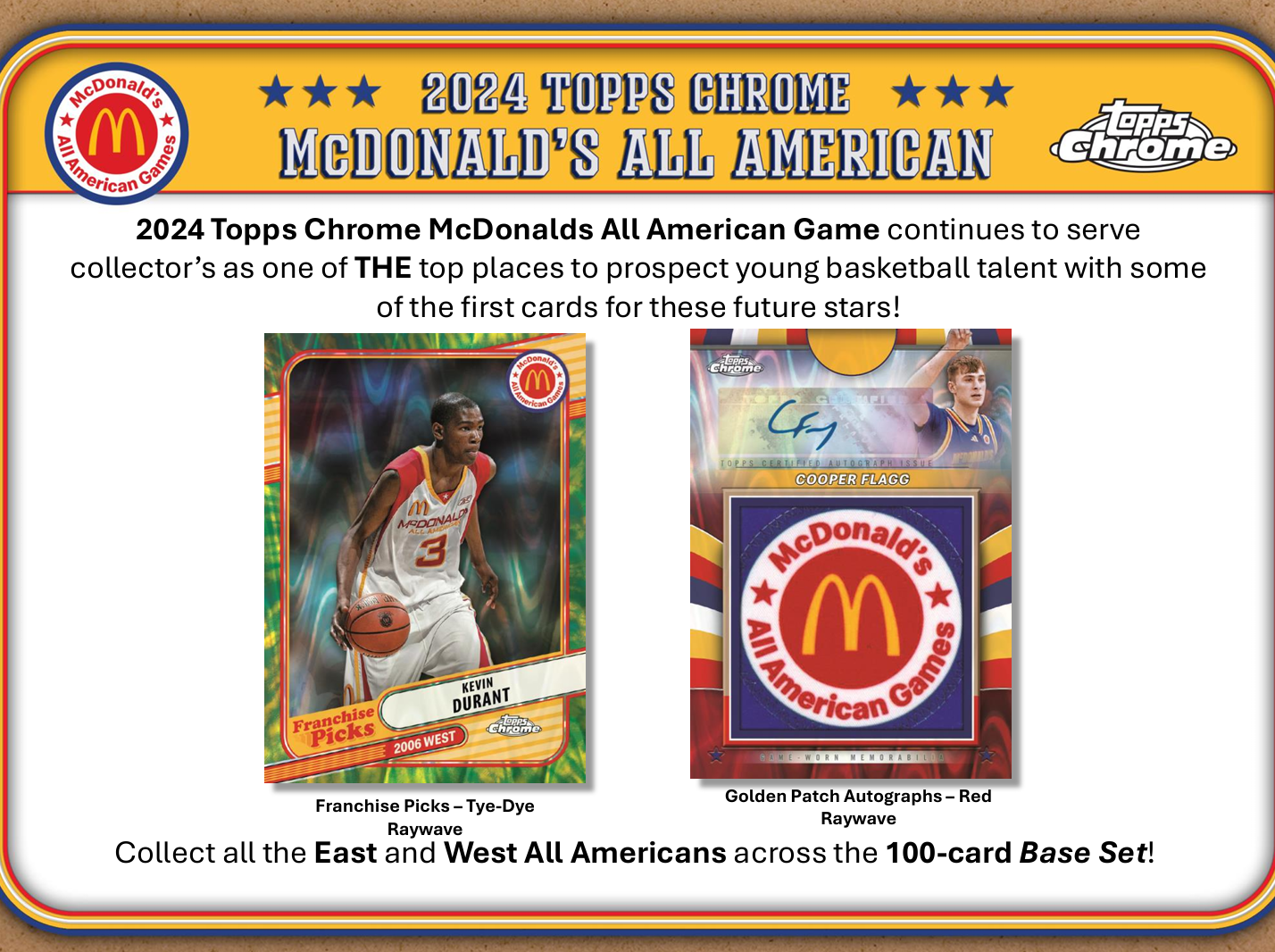 2024 Topps Chrome McDonald's All American Basketball