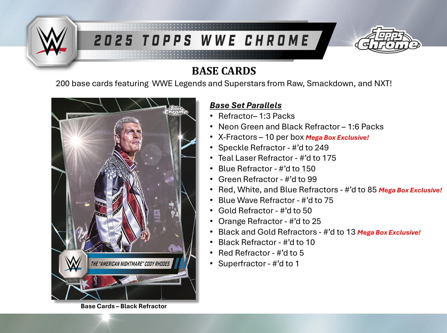 2025 Topps Chrome WWE