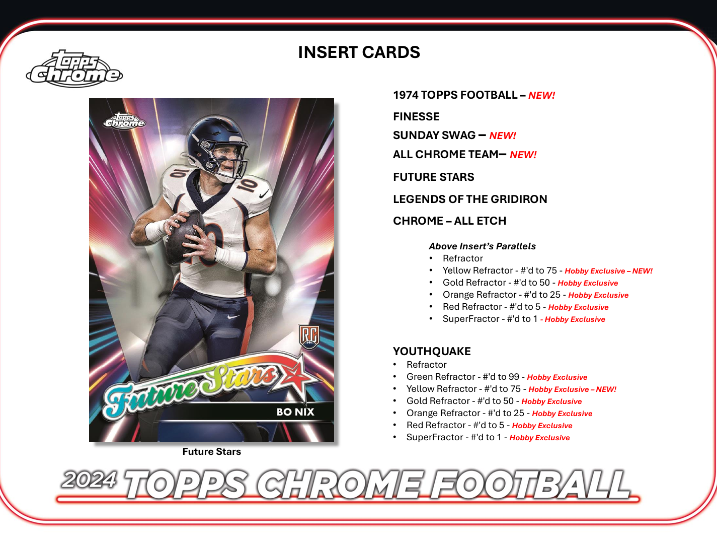 2024 Topps Chrome Football Hobby Box