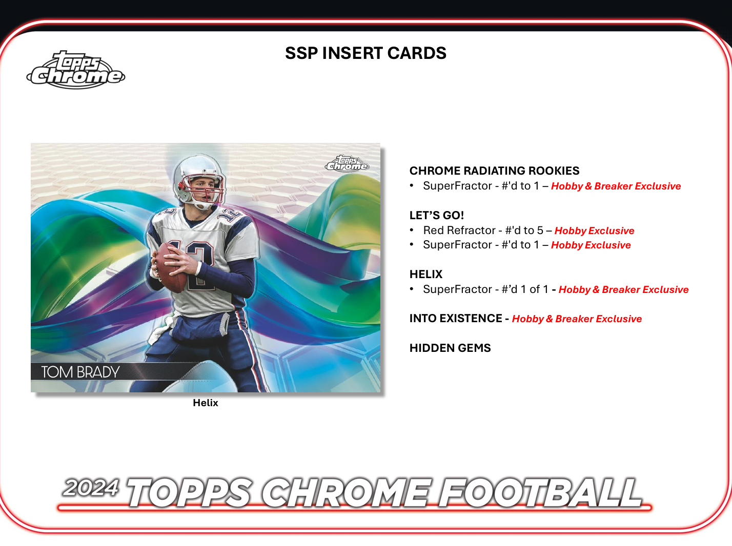 2024 Topps Chrome Football Hobby Box