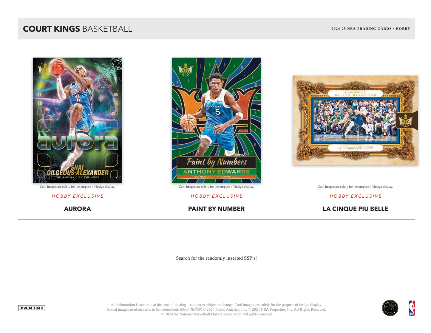 2024-25 Panini Court Kings Basketball Hobby Box