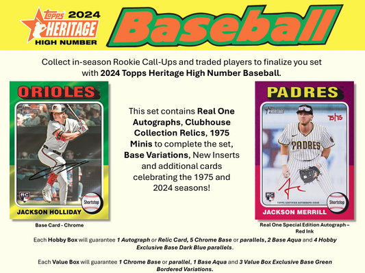 2024 Topps Heritage High Number Baseball Value Box