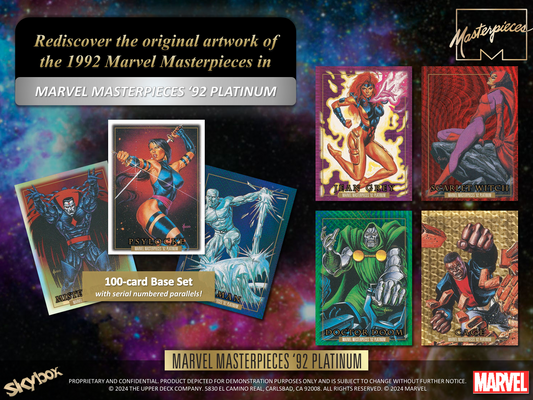 2024 Upper Deck Marvel Masterpieces '92 Platinum Hobby Box