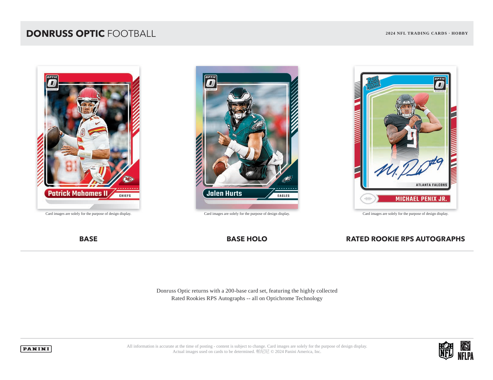 2024 Panini Donruss Optic Football Hobby Box