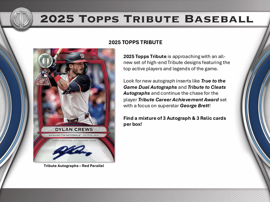 2025 Topps Tribute Baseball Hobby Box
