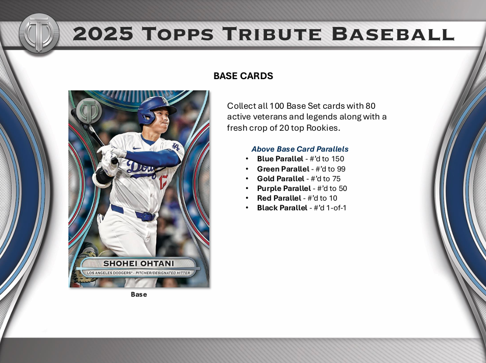 2025 Topps Tribute Baseball Hobby Box