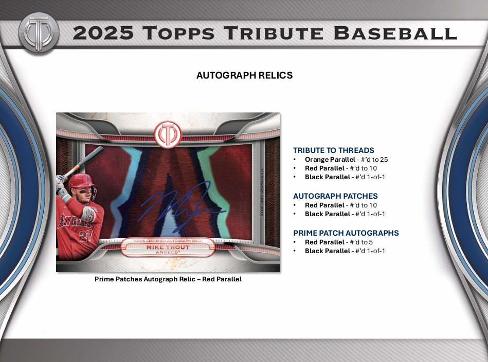 2025 Topps Tribute Baseball Hobby Box