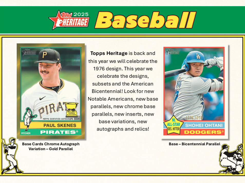 2025 Topps Heritage Baseball Mega Box