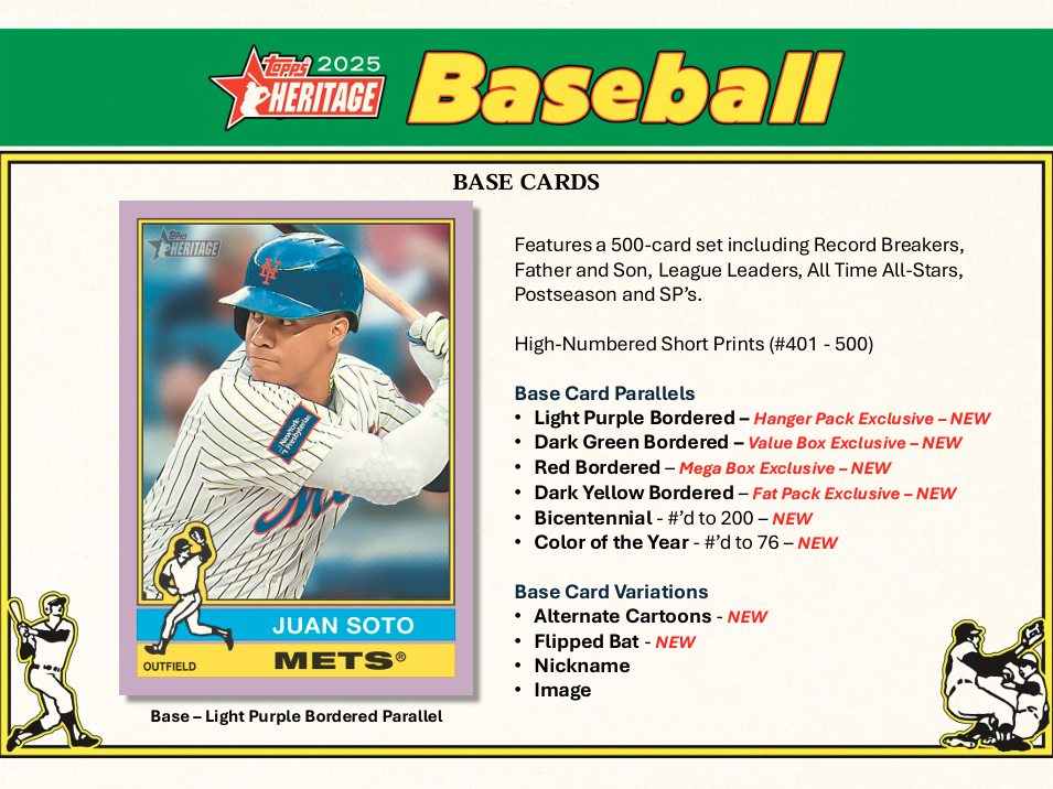 2025 Topps Heritage Baseball Value Box