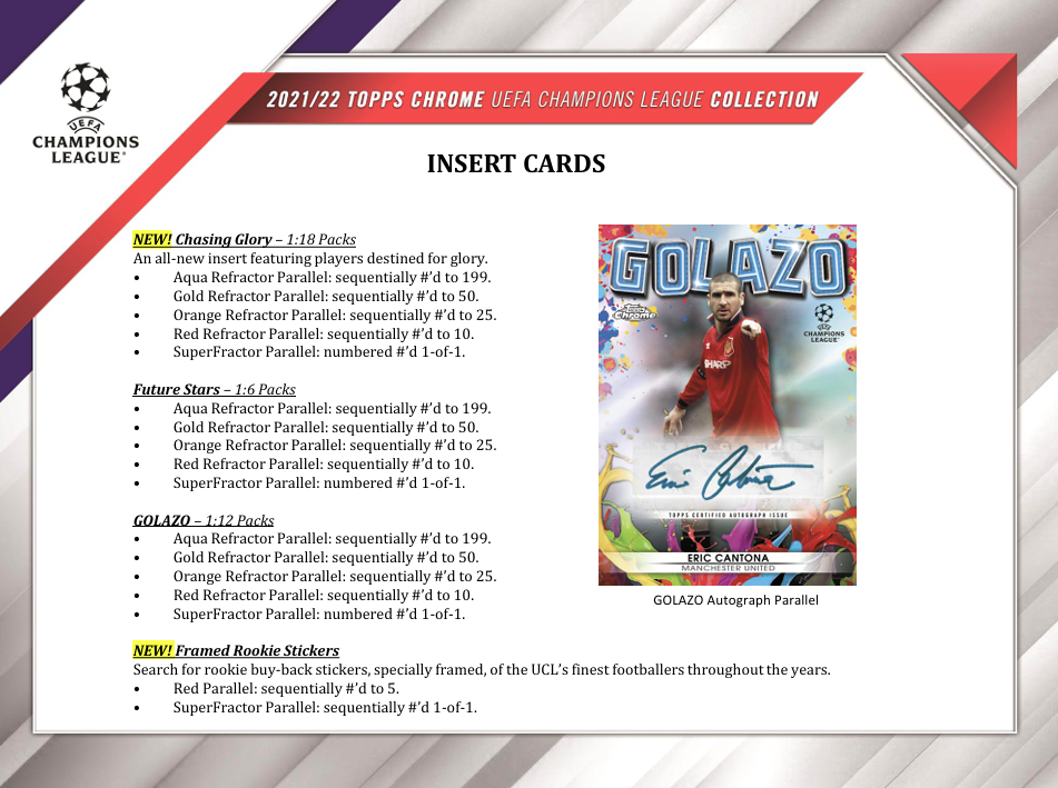 2021-22 Topps Chrome UEFA Champions League Soccer Hobby Box