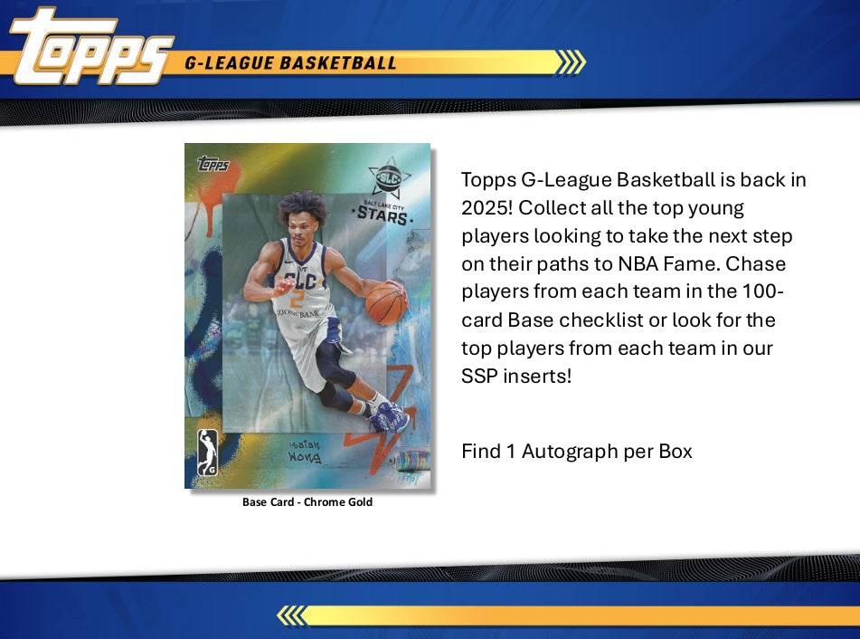 2024-25 Topps G-League Basketball Hobby Box