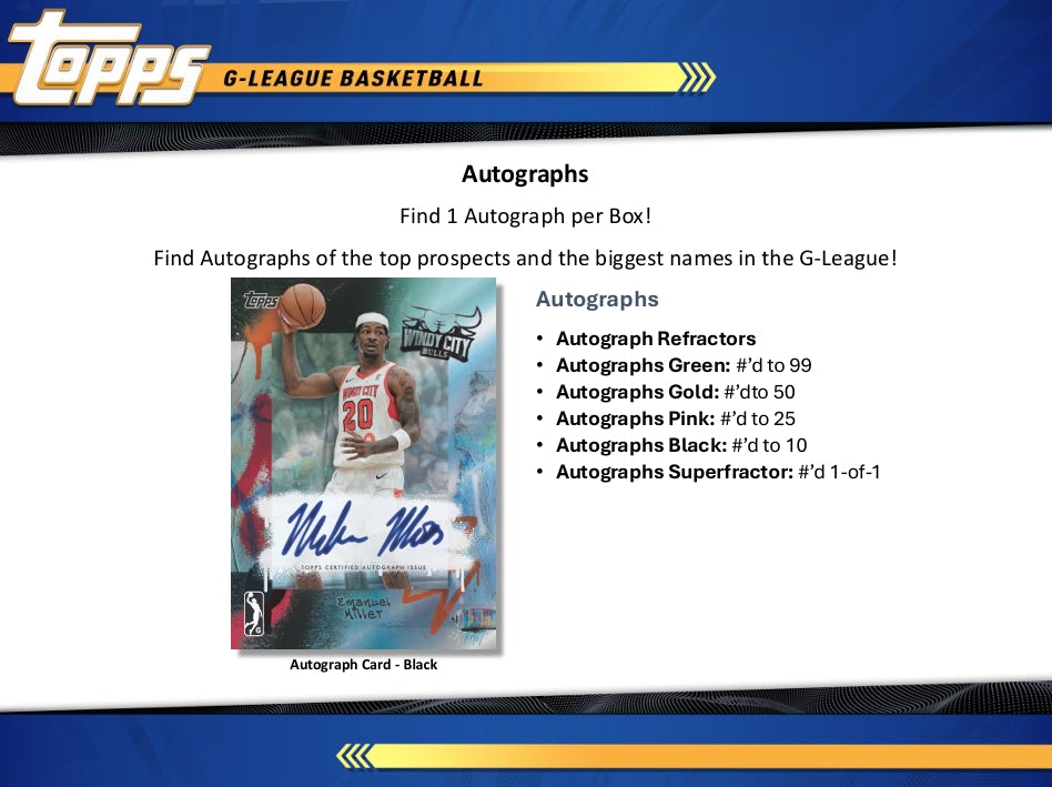 2024-25 Topps G-League Basketball Hobby Box