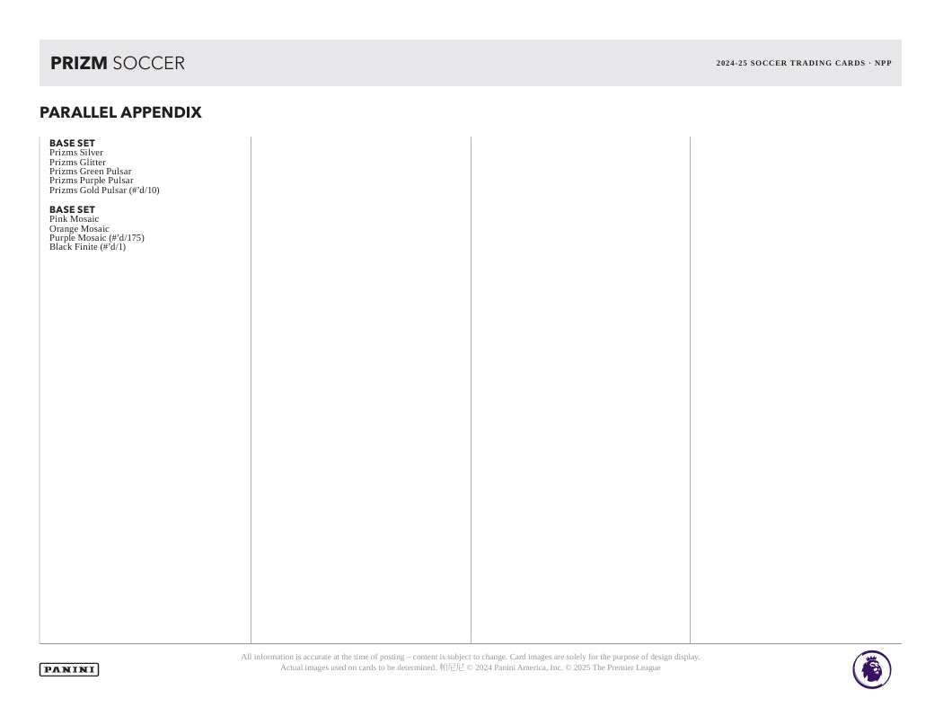 2024-25 Panini Prizm Premier League Soccer Blaster Box