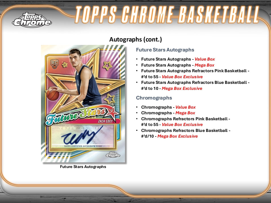 2024-25 Topps Chrome Basketball Mega Box