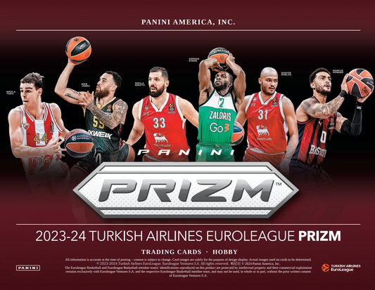 2023-24 Panini Prizm Turkish Airlines Euroleague Basketball Hobby Box