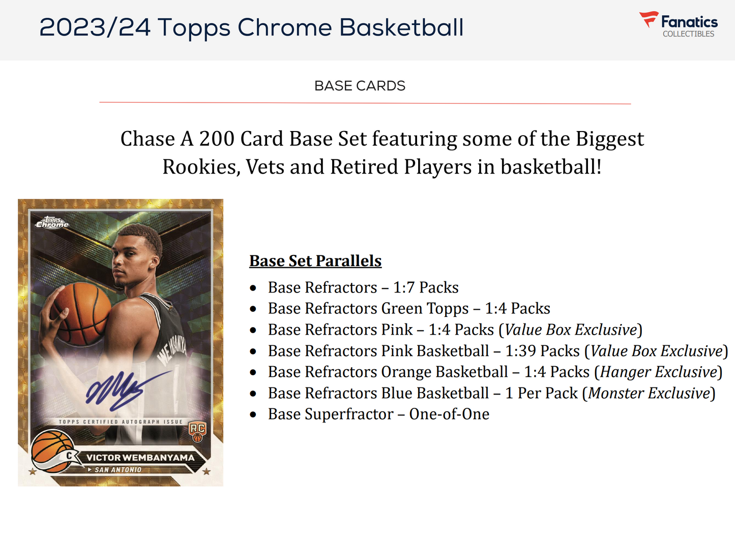 2023-24 Topps Chrome Basketball Monster Box